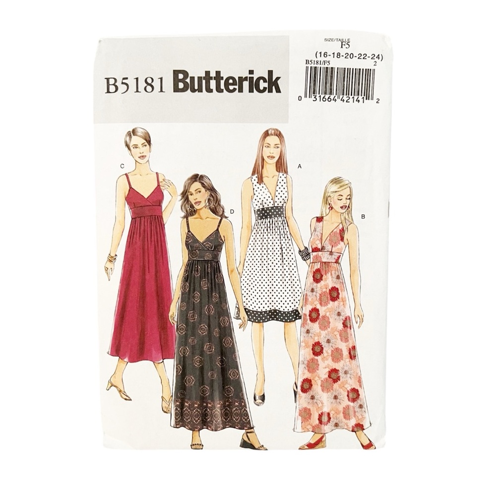 Butterick Sewing Pattern 5181
